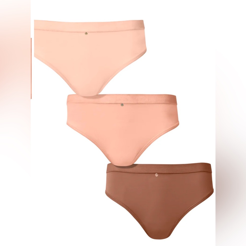 Pearl by Venue Retro High Leg Panty 3Pk-Multicolor-Sz.M🤎
